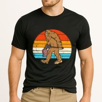 Bigfoot Sasquatch Bbq Retro Barbecue Grilling Cooling Performance Crew T-Shirt