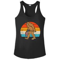 Bigfoot Sasquatch Bbq Retro Barbecue Grilling Ladies PosiCharge Competitor Racerback Tank