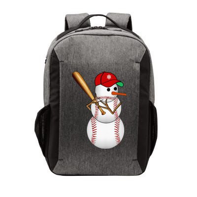 Baseball Snowman Balls Snow Christmas Xmas Vector Backpack