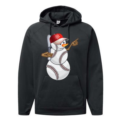 Baseball Snowman Balls Baseball Hat Snow Christmas Performance Fleece Hoodie