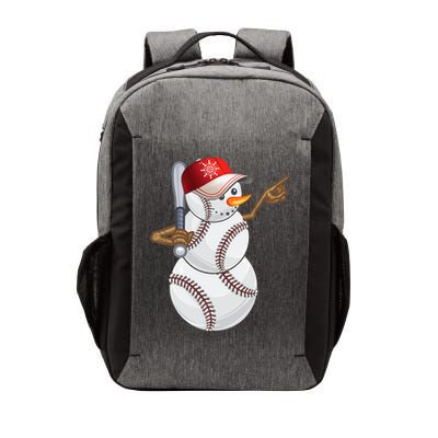 Baseball Snowman Balls Baseball Hat Snow Christmas Vector Backpack