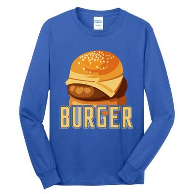 Burger Slider Bbq Meat Eater Grilling Gift For Couples Gift Tall Long Sleeve T-Shirt