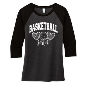 Basketball Sister Women's Tri-Blend 3/4-Sleeve Raglan Shirt