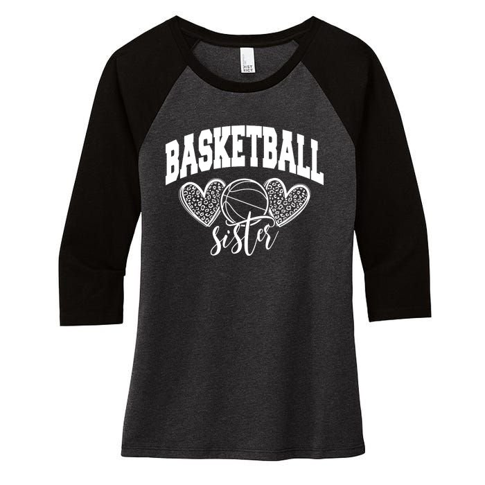 Basketball Sister Women's Tri-Blend 3/4-Sleeve Raglan Shirt