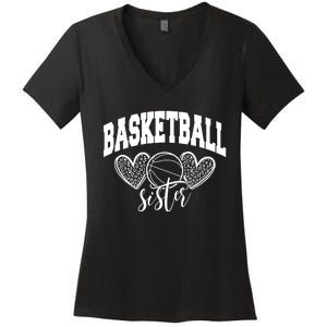 Basketball Sister Women's V-Neck T-Shirt