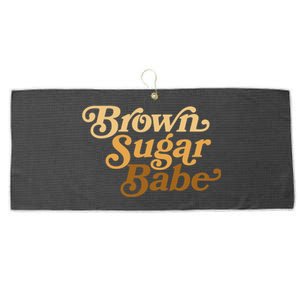 Brown Sugar Babe Afro Queen Black Pride Melanin Gift Large Microfiber Waffle Golf Towel