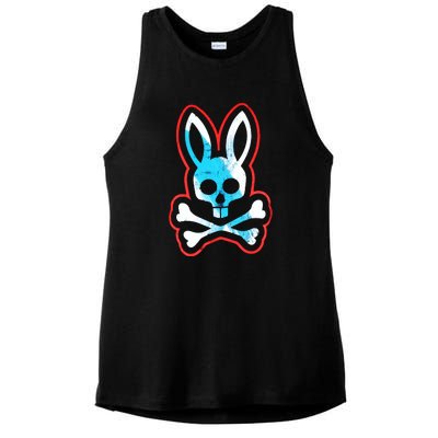 Bunny Skull Ladies PosiCharge Tri-Blend Wicking Tank