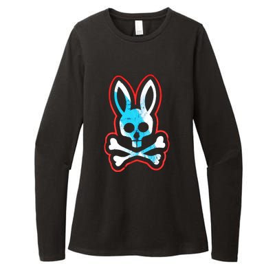 Bunny Skull Womens CVC Long Sleeve Shirt