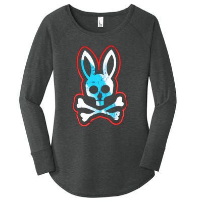 Bunny Skull Women's Perfect Tri Tunic Long Sleeve Shirt