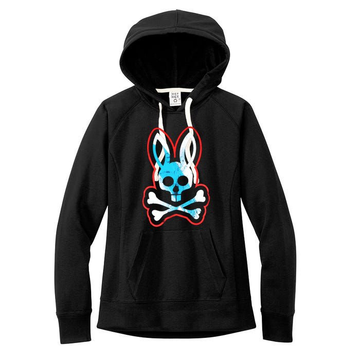 Bunny Skull Women's Fleece Hoodie