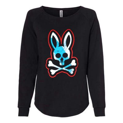 Bunny Skull Womens California Wash Sweatshirt