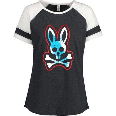 Bunny Skull Enza Ladies Jersey Colorblock Tee