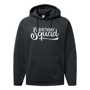 Birthday Squad Performance Fleece Hoodie