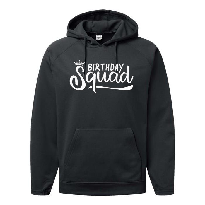 Birthday Squad Performance Fleece Hoodie