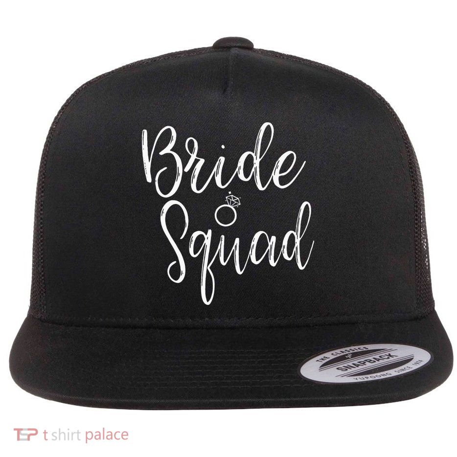 Bride Squad Bachelorette Party Bridesmaid Bridal Shower Flatbill Hat