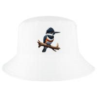 Bird Series. Belted Kingfisher Bird. ArtistS Rendition. Cool Comfort Performance Bucket Hat