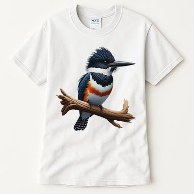 Bird Series. Belted Kingfisher Bird. ArtistS Rendition. Tall T-Shirt