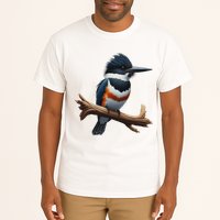 Bird Series. Belted Kingfisher Bird. ArtistS Rendition. Tall T-Shirt