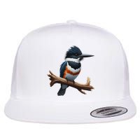 Bird Series. Belted Kingfisher Bird. ArtistS Rendition. Flatbill Hat