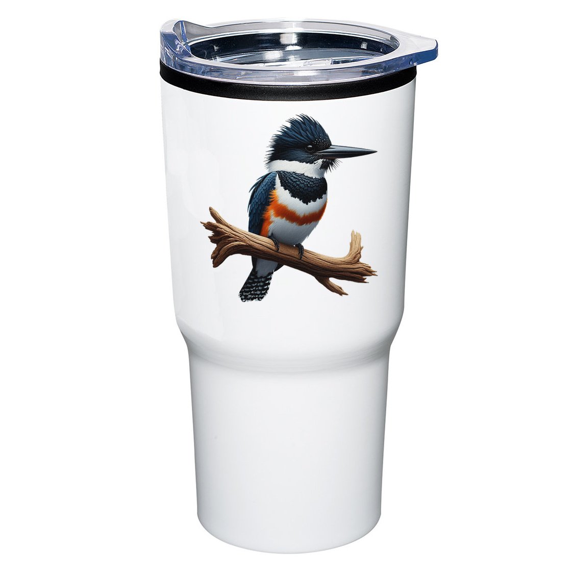 Bird Series. Belted Kingfisher Bird. ArtistS Rendition. Tumbler
