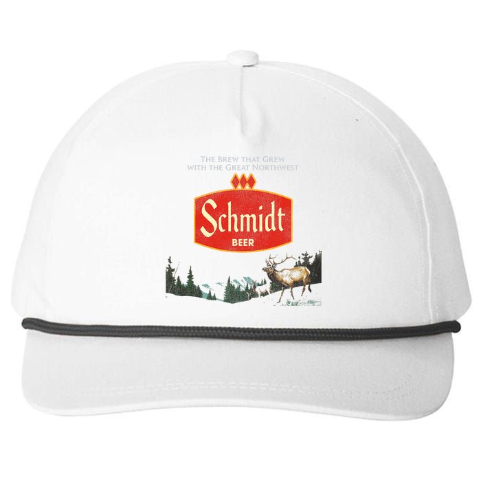 Beer Schmidt Beer Retro Defunct Nature Scene Snapback Five-Panel Rope Hat