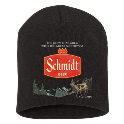 Beer Schmidt Beer Retro Defunct Nature Scene Short Acrylic Beanie