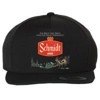 Beer Schmidt Beer Retro Defunct Nature Scene Wool Snapback Cap