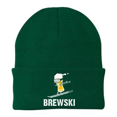 Brewski Skiing Beer Knit Cap Winter Beanie