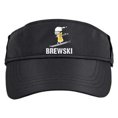 Brewski Skiing Beer Adult Drive Performance Visor