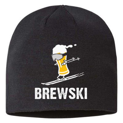 Brewski Skiing Beer Sustainable Beanie