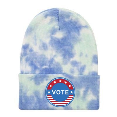 Bare Shelves, Bareshelves, 8646 Anti Biden, Impeach Biden Harris Tie Dye 12in Knit Beanie