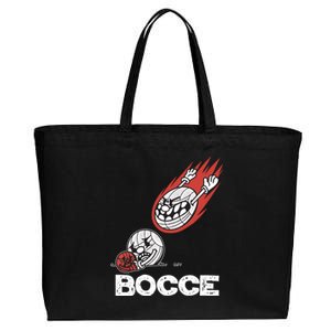 Bocce Slogan Bocci Game With Jack Bocce Ball Gift Cotton Canvas Jumbo Tote