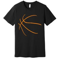 Basketball Silhouette Bball Player Coach Sports Baller Gift Premium T-Shirt