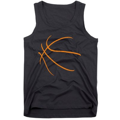 Basketball Silhouette Bball Player Coach Sports Baller Gift Tank Top