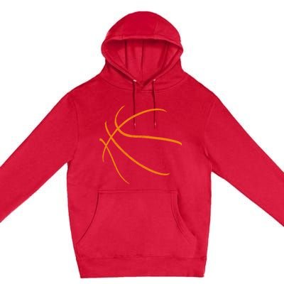 Basketball Silhouette Bball Player Coach Sports Baller Gift Premium Pullover Hoodie