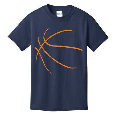 Basketball Silhouette Bball Player Coach Sports Baller Gift Kids T-Shirt