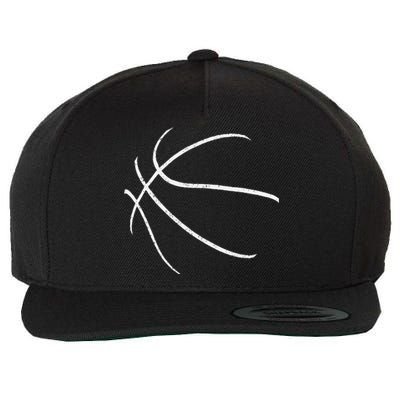 Basketball Silhouette Bball Player Coach Sports Baller Gift Wool Snapback Cap