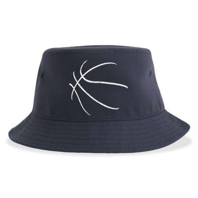 Basketball Silhouette Bball Player Coach Sports Baller Gift Sustainable Bucket Hat