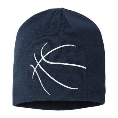 Basketball Silhouette Bball Player Coach Sports Baller Gift Sustainable Beanie