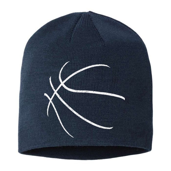 Basketball Silhouette Bball Player Coach Sports Baller Gift Sustainable Beanie