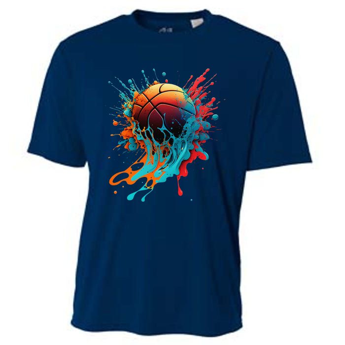 Basketball Splash Baller Basketball Player Team Player Cooling Performance Crew T-Shirt