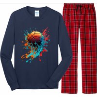 Basketball Splash Baller Basketball Player Team Player Long Sleeve Pajama Set