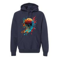 Basketball Splash Baller Basketball Player Team Player Premium Hoodie