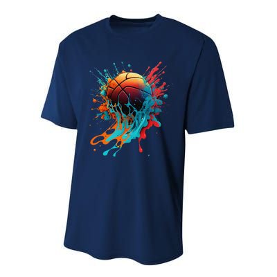 Basketball Splash Baller Basketball Player Team Player Performance Sprint T-Shirt