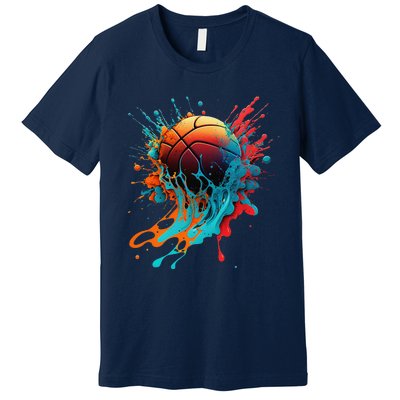 Basketball Splash Baller Basketball Player Team Player Premium T-Shirt