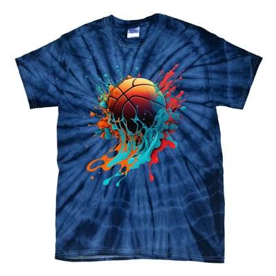 Basketball Splash Baller Basketball Player Team Player Tie-Dye T-Shirt