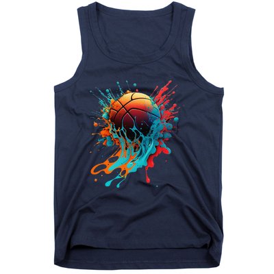 Basketball Splash Baller Basketball Player Team Player Tank Top