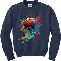 Basketball Splash Baller Basketball Player Team Player Kids Sweatshirt