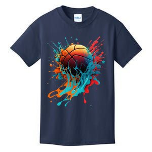 Basketball Splash Baller Basketball Player Team Player Kids T-Shirt