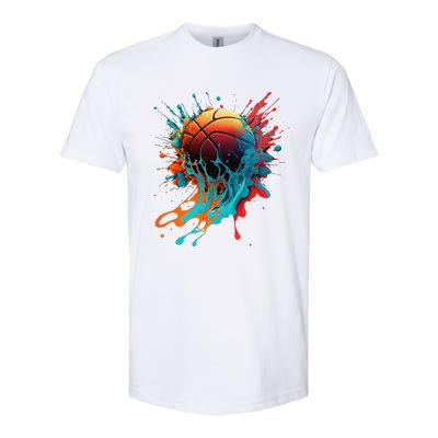 Basketball Splash Baller Basketball Player Team Player Softstyle CVC T-Shirt